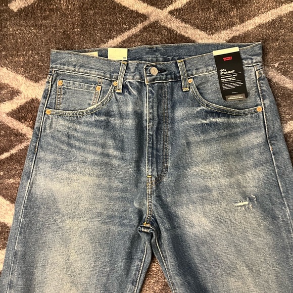 New Levi’s 50’s Straight Fit Selvedge Premium Big E Jeans - Picture 3 of 11